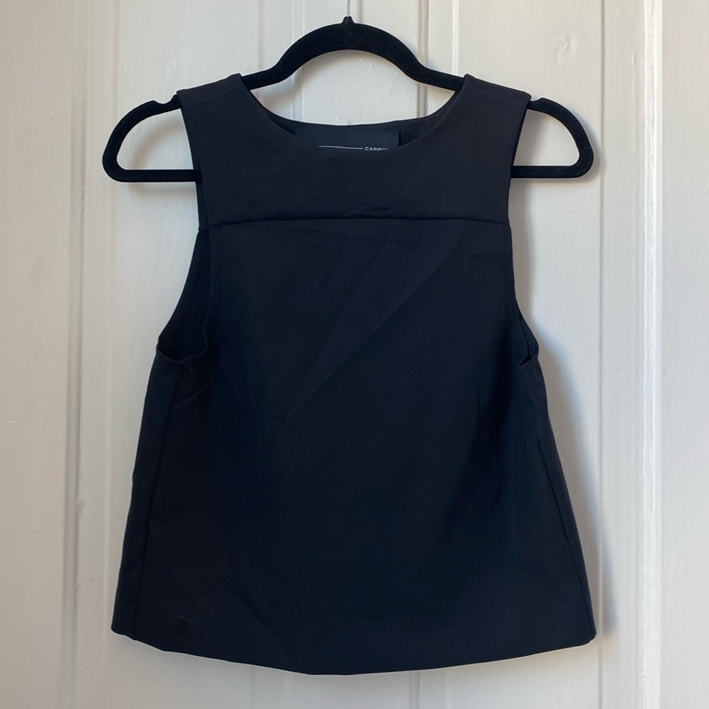 Carbon38 top and cropped pant set scuba material